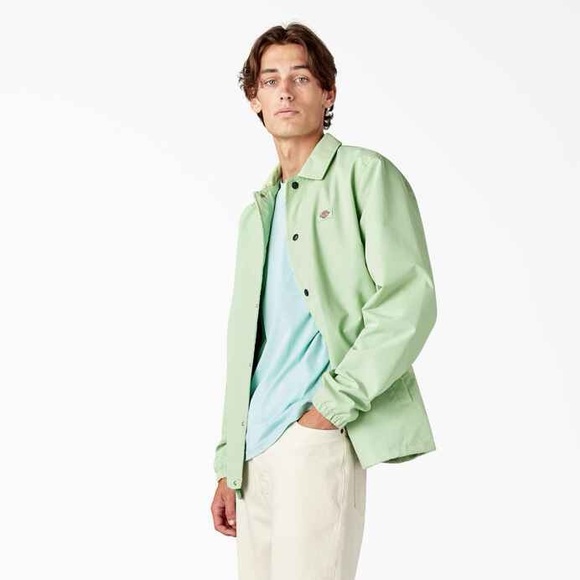 Mint Green Dickies Coach Jacket - Picture 5 of 6